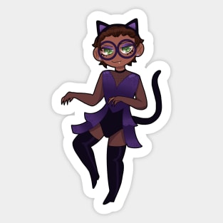 Magical Cat Girl Sticker